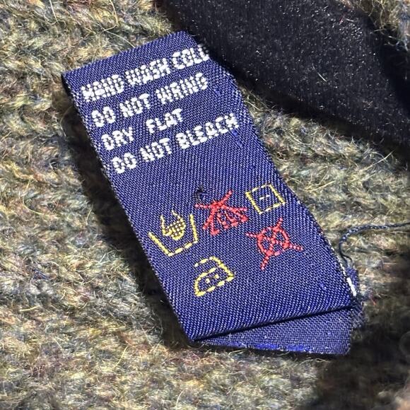 VTG Gap Wool Cardigan Sweater Women’s M Y2K Shetland Cable Knit Academia READ - Picture 5 of 10